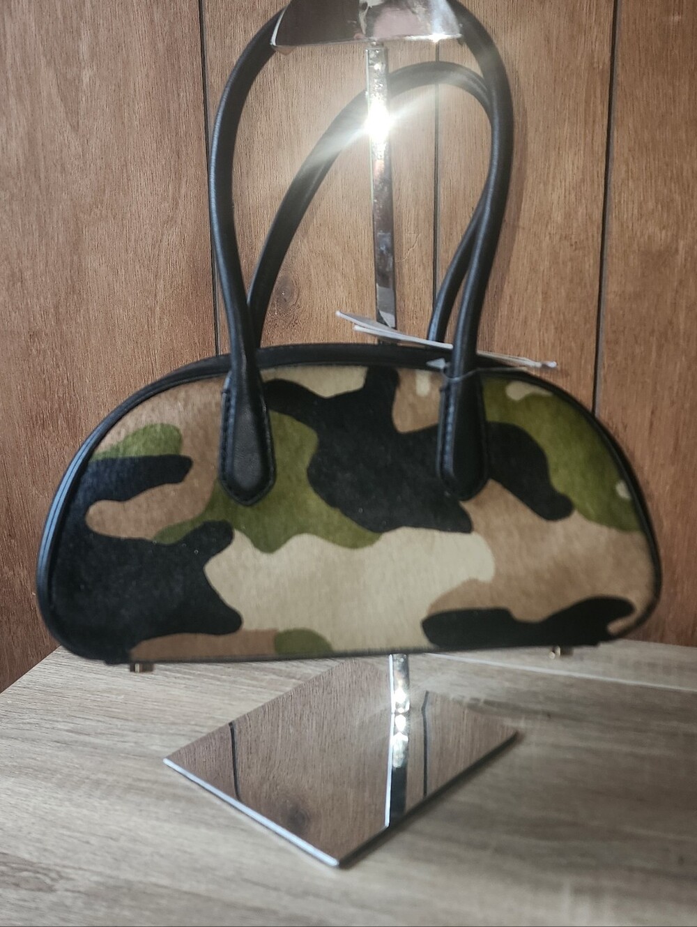 NWT Michael Kors Calf Hair Camo Lulu Bag (Slight Flaws) - Picture 7 of 12